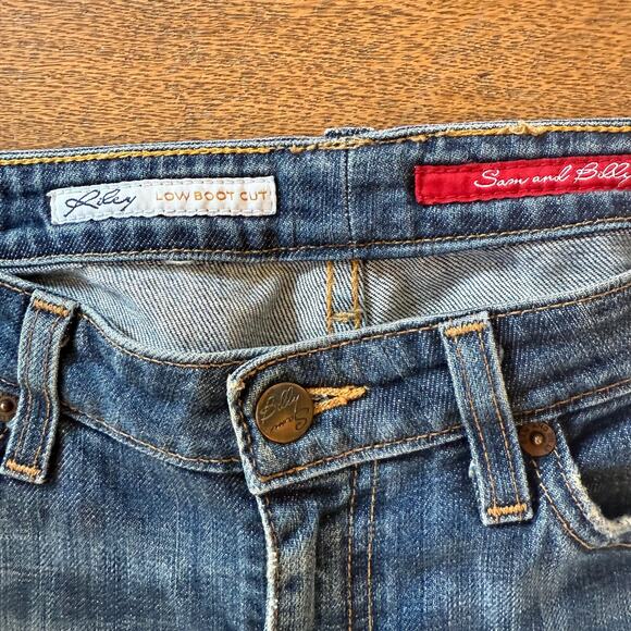 Sam and Billy Riley Low Rise Boot Cut SZ 29R USA Boho Hippie Casual - Picture 3 of 11